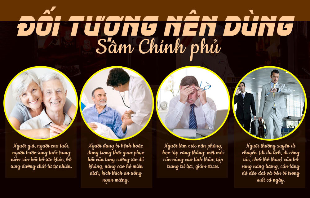 Đối tượng nên sử dụng sâm chính phủ